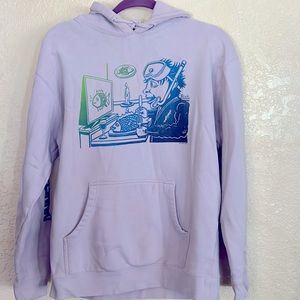 Phish Dinner And A Movie Pollock Heavyweight Hoodie -violet
